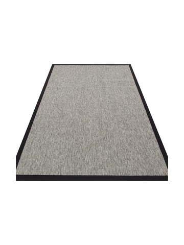 Dream Bordürlü İç ve Dış Mekan Kullanımına Uygun Hav Vermeyen Kolay Temizlenebilir Sisal Halı 2705GBLACK - Carpetdocia