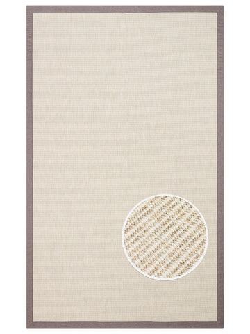 Dream Bordürlü İç ve Dış Mekan Kullanımına Uygun Hav Vermeyen Kolay Temizlenebilir Sisal Halı 2706CBM - Carpetdocia