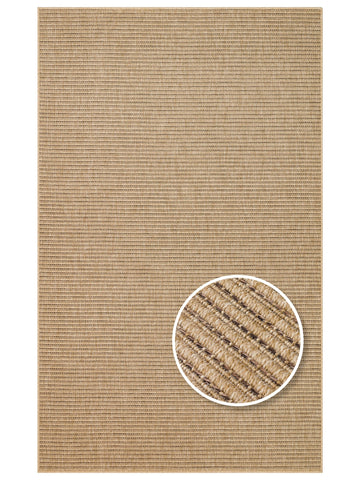 Dream İç ve Dış Mekan Kullanımına Uygun Kolay Temizlenebilir Sisal Görünümlü Halı 01 NATURAL MOCHAXW - Carpetdocia