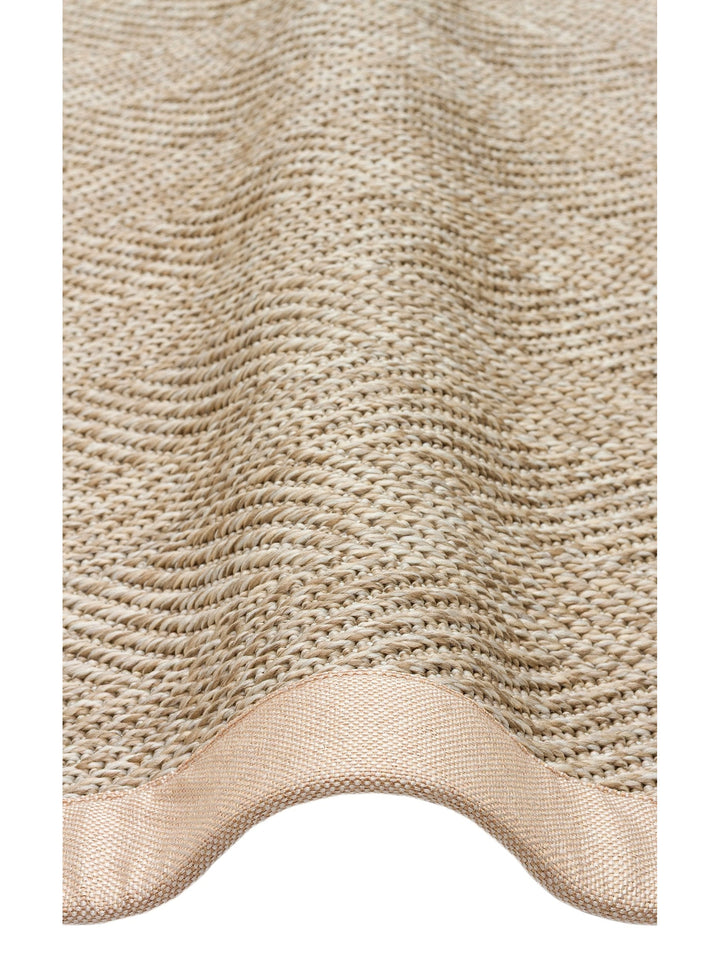 Dream Bordered Indoor and Outdoor Use Lint-Free Easy-to-Clean Sisal Carpet 2704LBBB