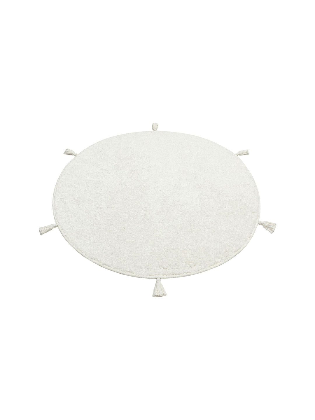 Cotton Baby 100% Natural Cotton Washable Non-Slip Based Baby Rug PLAIN WHITE Q