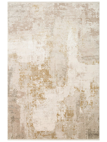 Elegant Özel Işıltılı Yüksek Kaliteli Sık Dokuma Salon Oturma Odası Koridor Modern Halı 34CREAMGOLDX - Carpetdocia