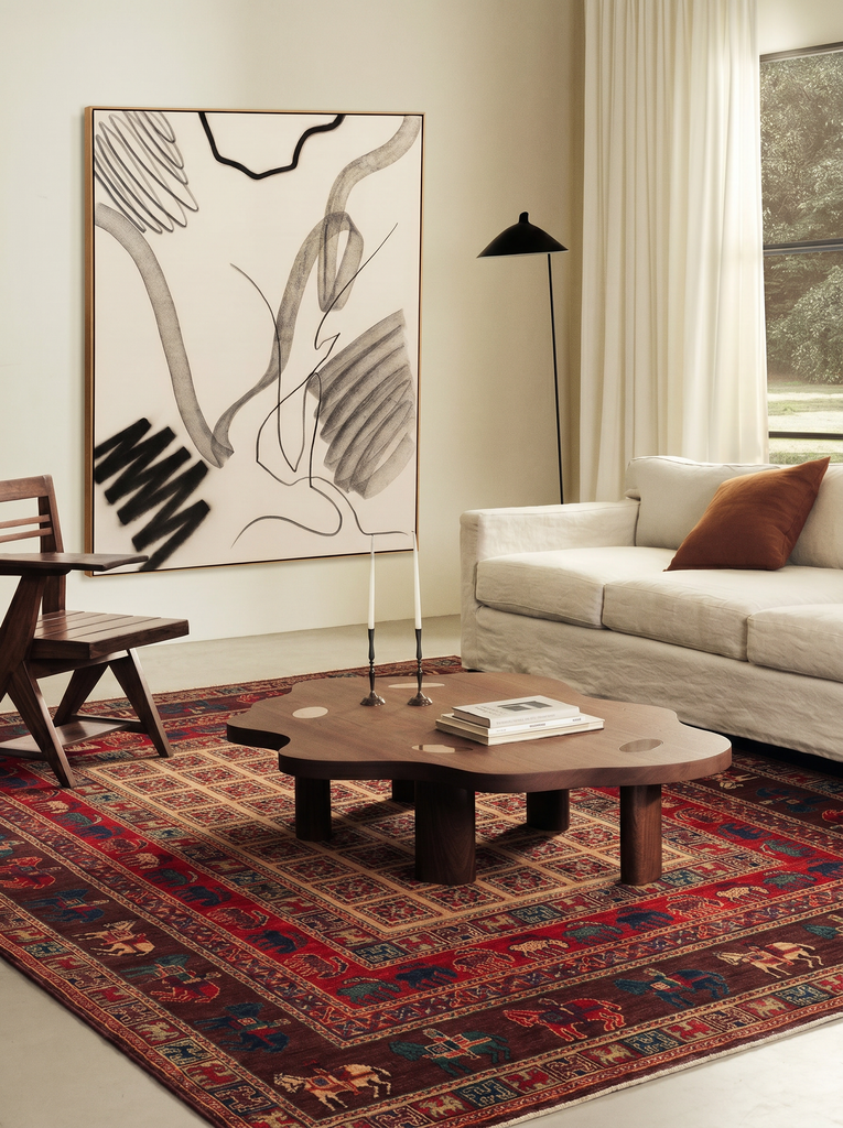 Göbeklitepe Series Handmade Black Loom Carpet Made with 100% New Zealand Wool Featuring Anatolian Motifs 08VIOLT