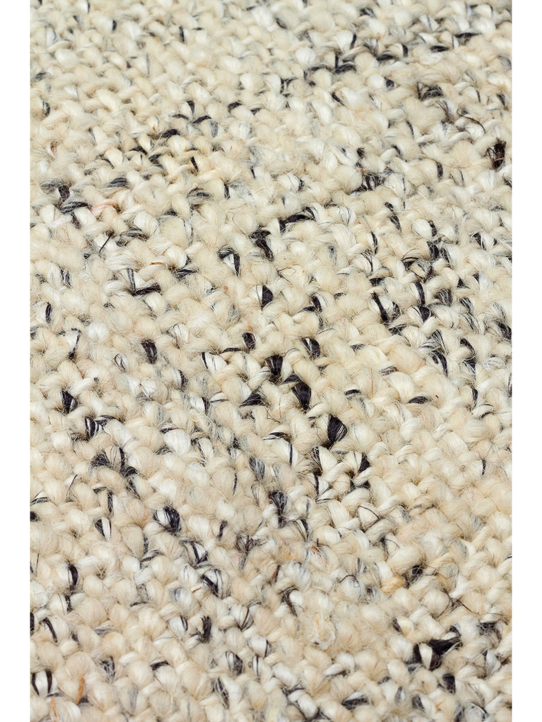 Hittite Series 100% Natural Wool and Jute Hand Woven Traditional Living Room Sitting Room Bedroom Carpet WHITE