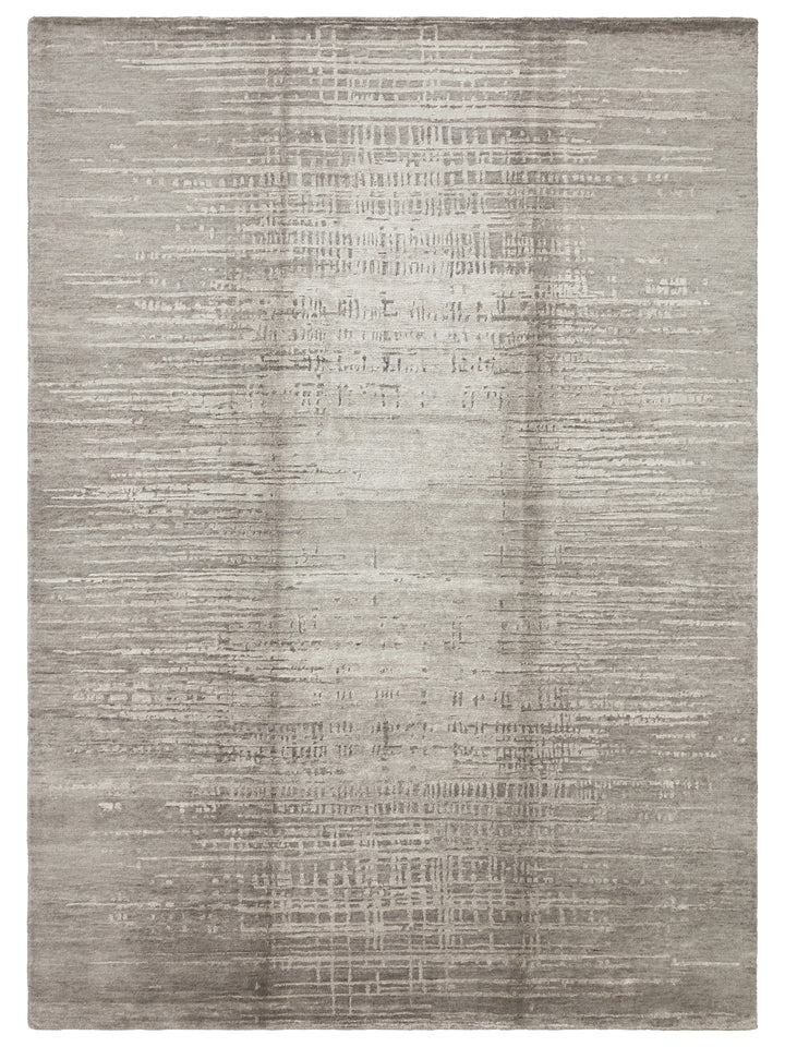 El dokuma Hindistan Jaipur halı Gümüş Gri 170x240 cm kuşbakışı üstten görünüm