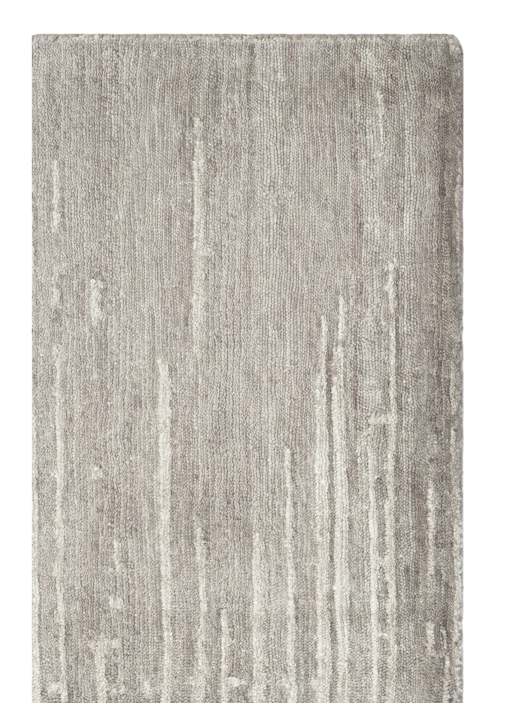 El dokuma Hindistan Jaipur halı Gümüş Gri 170x240 cm doku yakın çekim detay