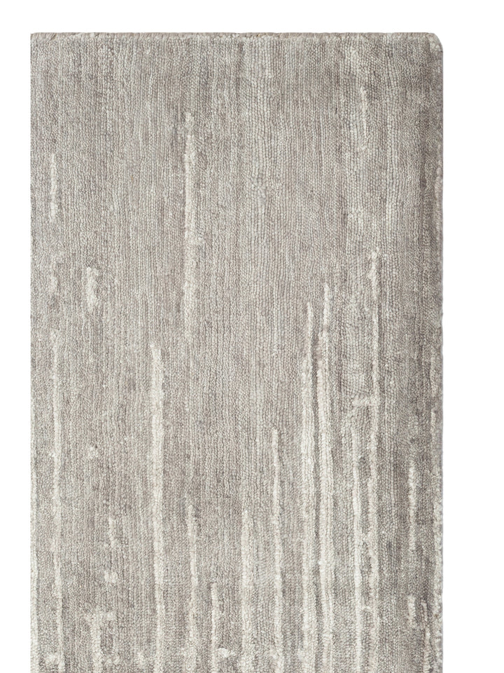 El dokuma Hindistan Jaipur halı Gümüş Gri 170x240 cm doku yakın çekim detay