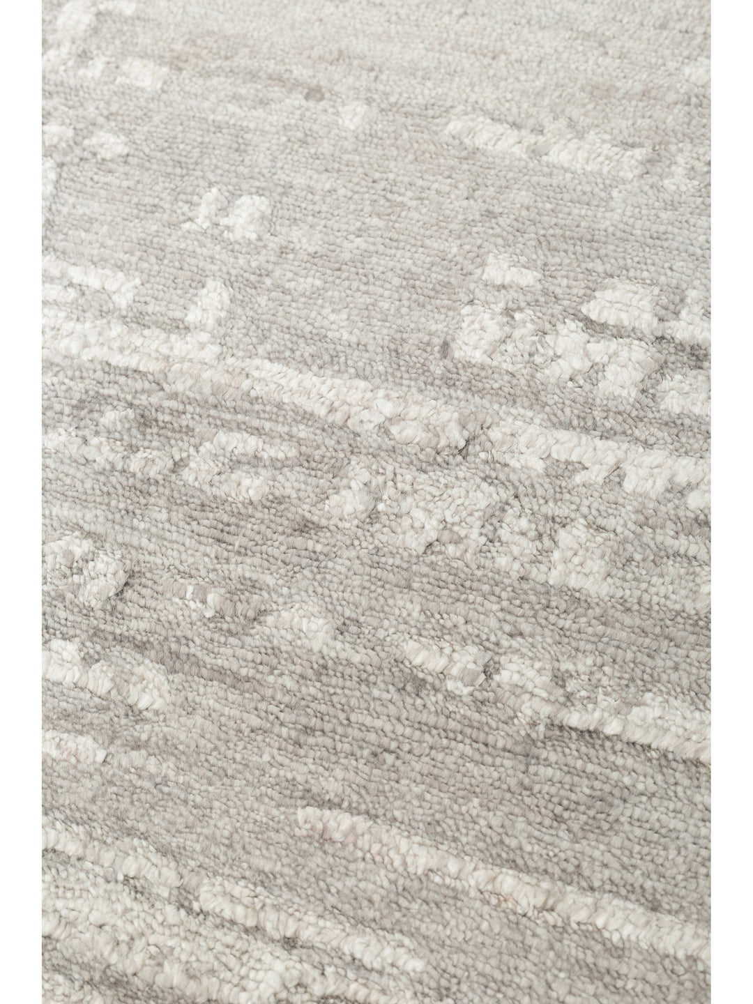 El dokuma Hindistan Jaipur halı Gümüş Gri 170x240 cm doku yakın çekim detay