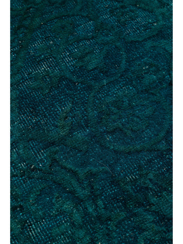 El dokuma Hindistan Jaipur halı Petrol Mavisi 197x297 cm doku yakın çekim detay