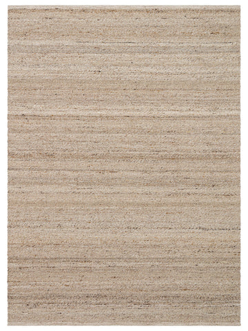Alfombra tejida a mano de mezcla de lana, poliéster y algodón serie Jakarta BEIGE