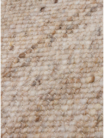 Alfombra tejida a mano de mezcla de lana, poliéster y algodón serie Jakarta BEIGE
