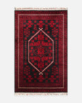 Kabil Afgan Desenli El Emeğiyle Özel Tezgahlarda Üretilen TENCEL™ Uşak Halısı 956 BLUE