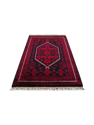 Kabil Afgan Desenli El Emeğiyle Özel Tezgahlarda Üretilen TENCEL™ Uşak Halısı 956 BLUE - Carpetdocia