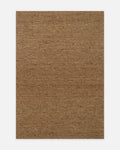 Tapis fait main pour salon et séjour de la série Katmandu en laine 100 % néo-zélandaise mélangée, couleur marron