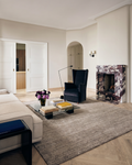Kelly Serie 100% Naturwolle und Viskose Handgewebter Teppich für Wohnzimmer, Sitzbereich, Schlafzimmer STONE  