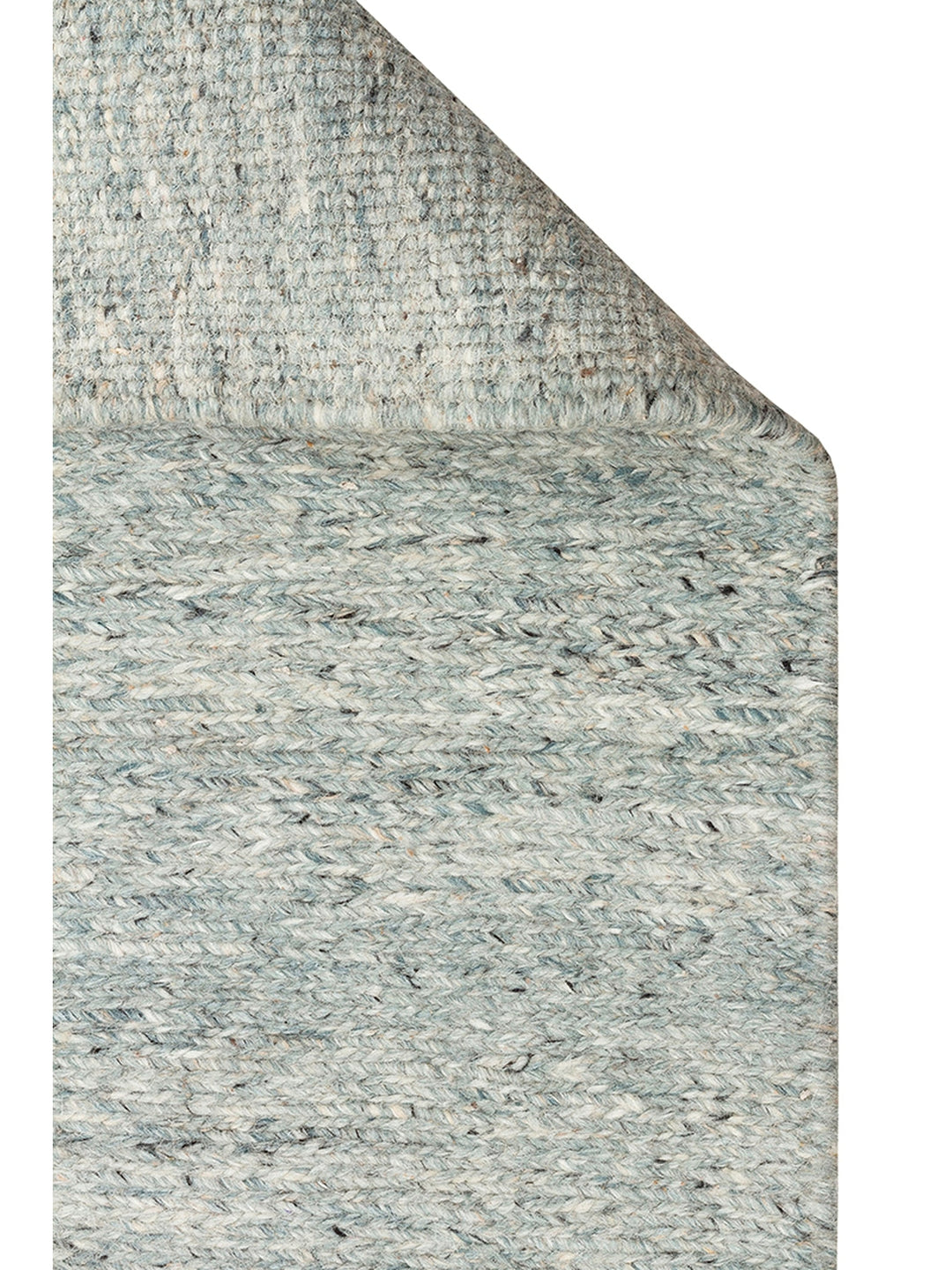 Paglia Series 100% Natural New Zealand Wool Sumac Knot Hand Woven Living Room Carpet BLUE