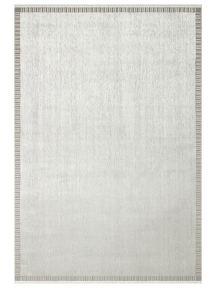 Lucia Serisi Modern Parlak Salon Oturma Odası Yatak Odası Antre Halı BORDER GREY