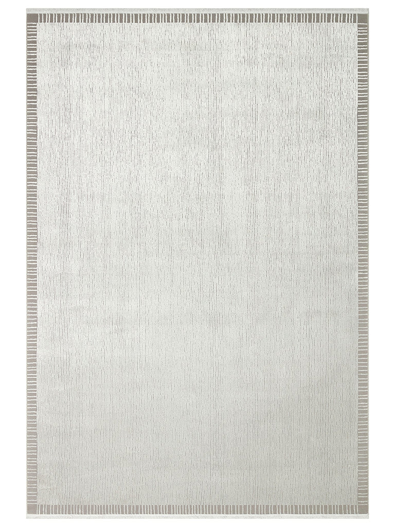Lucia Serisi Modern Parlak Salon Oturma Odası Yatak Odası Antre Halı BORDER GREY
