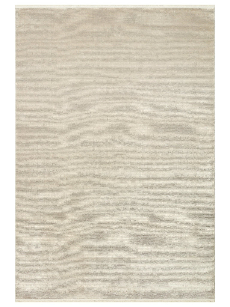 Lucia Serisi Modern Parlak Salon Oturma Odası Yatak Odası Antre Halı PLAIN BEIGE