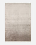 Tappeto moderno da soggiorno e salotto della serie Andrea, viscosa tinta unita, alta qualità, tessitura fitta, PIETRA