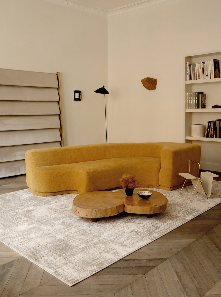Elegant Özel Işıltılı Yüksek Kaliteli Sık Dokuma Salon Oturma Odası Koridor Modern Halı 36CREAMBEGX