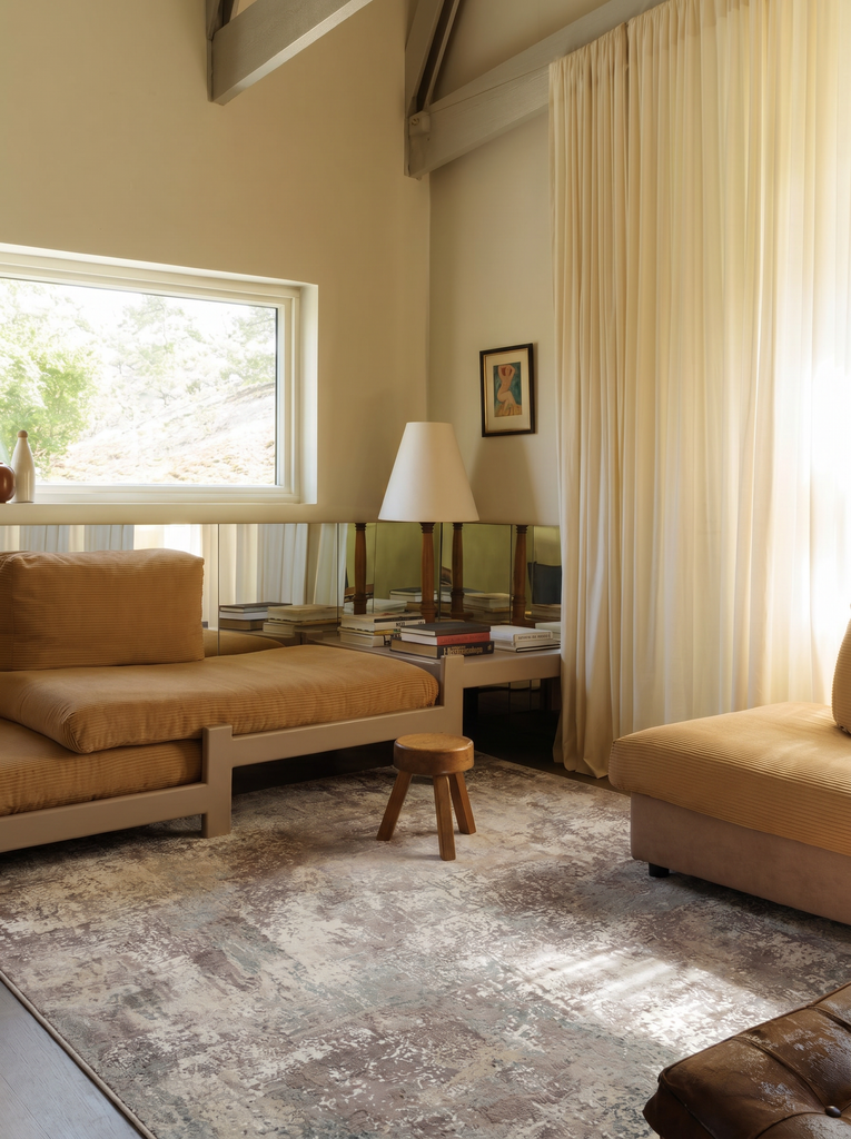 Elegant Özel Işıltılı Yüksek Kaliteli Sık Dokuma Salon Oturma Odası Koridor Modern Halı 35GREYBEIGEX