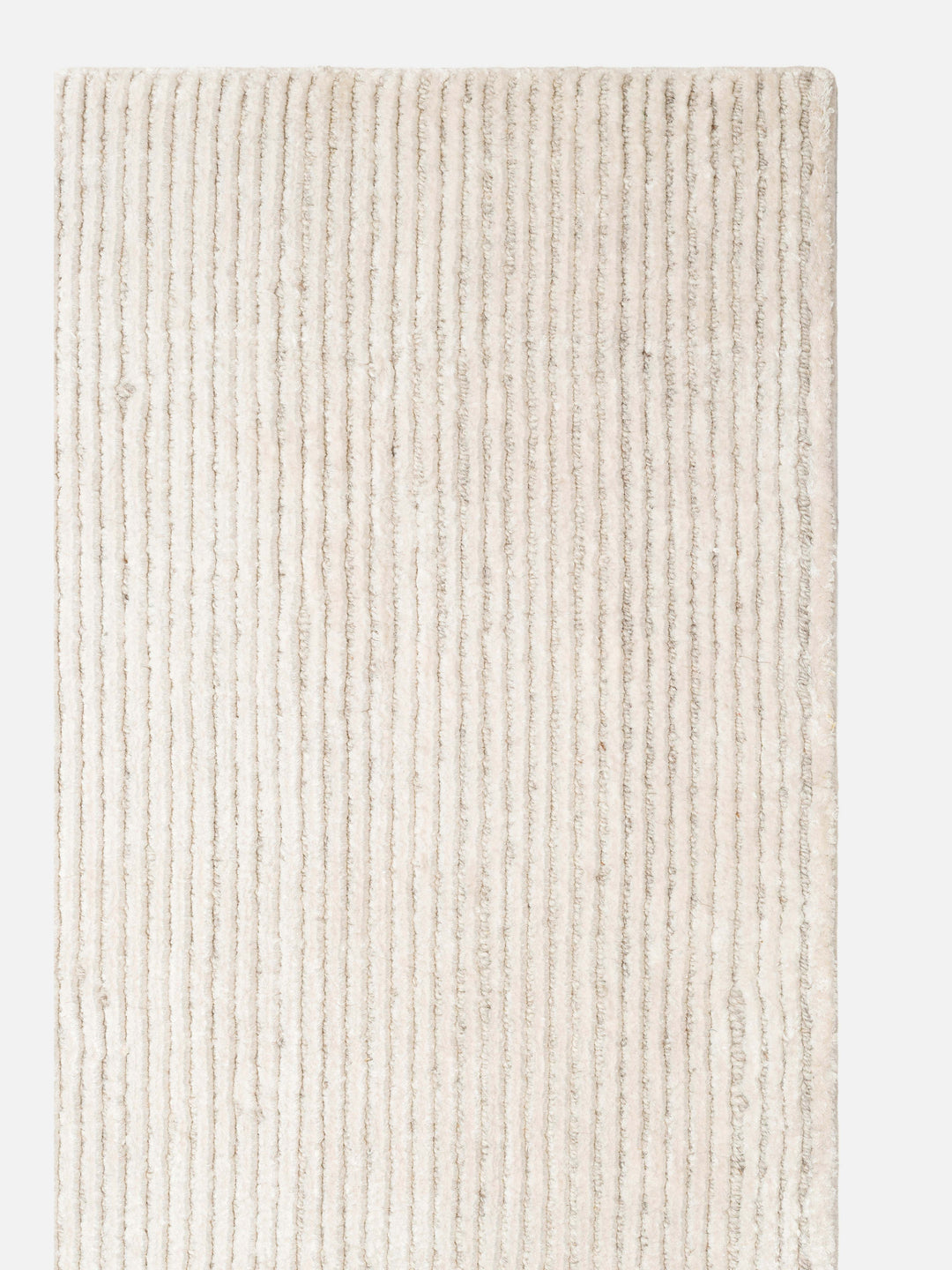 Portofino Serisi %100 Naturel Viskon Yün Pamuk El Dokuma Modern Salon Oturma Odası Halı IVORY - Carpetdocia - görünüm 1
