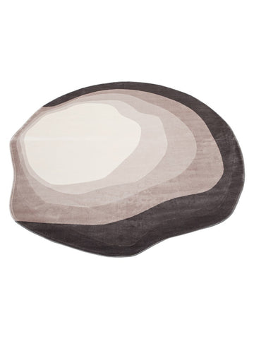 Tapete Monza Art 01 CREAM BLACK Q para Sala, Moderno, Brilhante, Alta Qualidade, Trama Densa com Estampa Geométrica