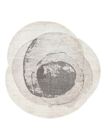 Monza Art Geometrisch Patroon Hoge Kwaliteit Dicht Geweven Glanzend Modern Woonkamer Tapijt 02 CREAM GREY Q