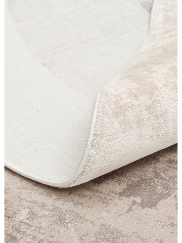 Monza Art Geometrisch Patroon Hoge Kwaliteit Dicht Geweven Glanzend Modern Woonkamer Tapijt 02 CREAM GREY Q