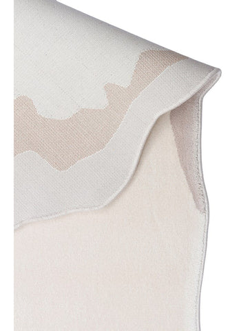 Tapete Monza Art 10 CREAM GOLD para Sala, Moderno, Brilhante, Alta Qualidade, Trama Densa com Estampa Geométrica