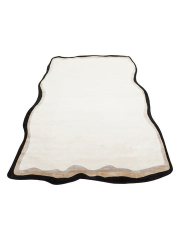 Tapete Monza Art 11 CREAM GOLD para Sala, Moderno, Brilhante, Alta Qualidade, Trama Densa com Estampa Geométrica