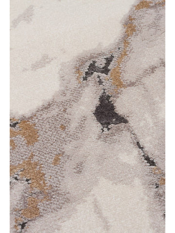 Tapete Monza Art 12 CREAM GREY para Sala, Moderno, Brilhante, Alta Qualidade, Trama Densa com Estampa Geométrica