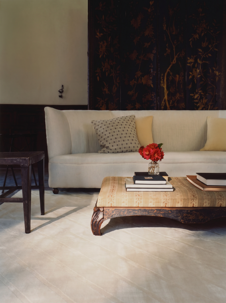 Monza Geometrik Desenli Yüksek Kalite Sık Dokuma Parlak Modern Salon Halısı 02 CREAM