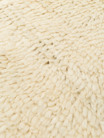 Morocco %100 Yün El Emeği ile Üretilen Uzun Tüylü Halı IVORY OLIVE doku detayı