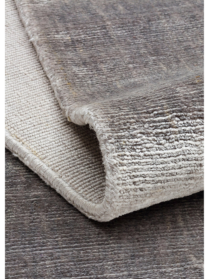 Mulberry Serisi %100 Rayon El Dokuma Parlak Modern Salon Oturma Odası Halı SILVER - Carpetdocia