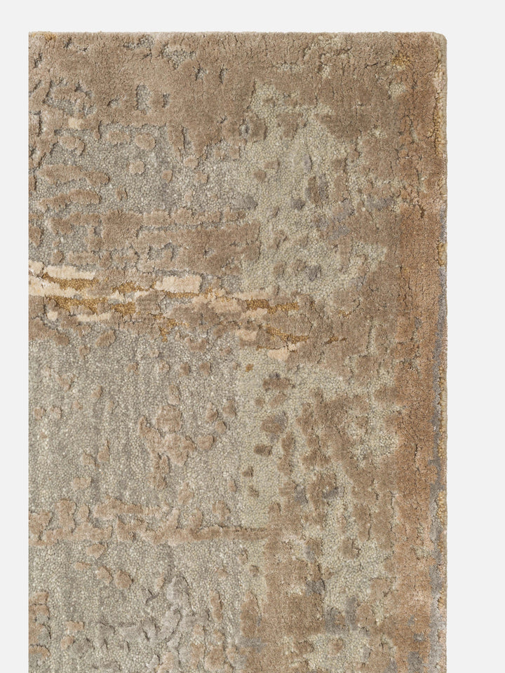 Floransa Serisi Yün ve Bambu İpeği El Dokuma Halı 3578 PALE VANILLA PEBBLE - Carpetdocia - görünüm 1