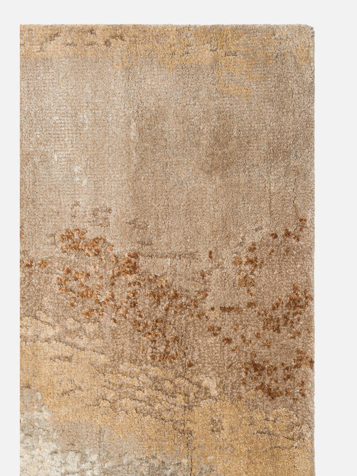 Floransa Serisi Yün ve Bambu İpeği El Dokuma Halı 3580 GREY BEIGE - Carpetdocia - görünüm 1