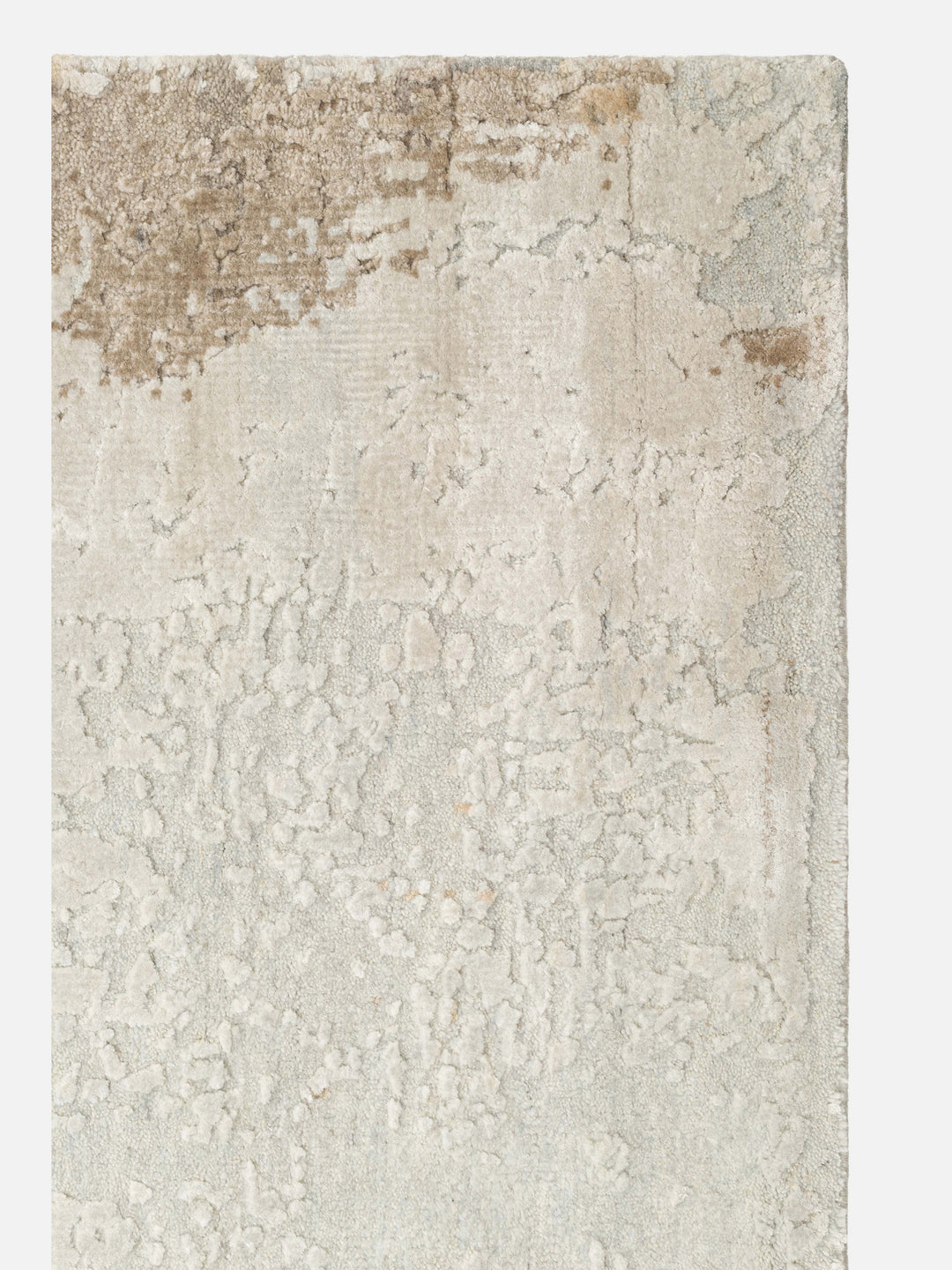 Floransa Serisi Yün ve Bambu İpeği El Dokuma Halı 1800 NICKEL GREY - Carpetdocia - görünüm 1
