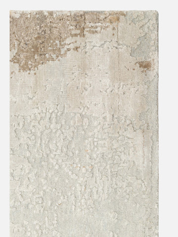Floransa Serisi Yün ve Bambu İpeği El Dokuma Halı 1800 NICKEL GREY - Carpetdocia - görünüm 1