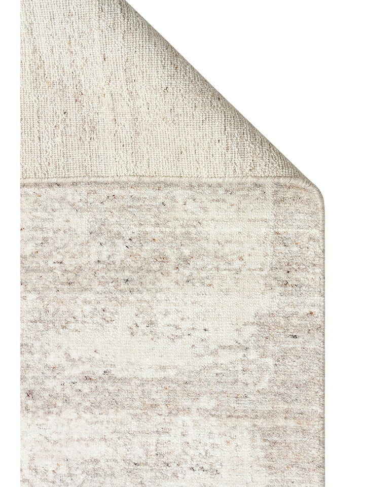 Palette Series 100% Natural Wool Viscose Cotton Hand Woven Scandinavian Living Room Carpet BEIGE