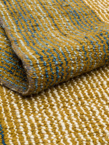 Oasis %100 Yün El Emeği ile Üretilen Kilim OCHRE kıvrım detayı