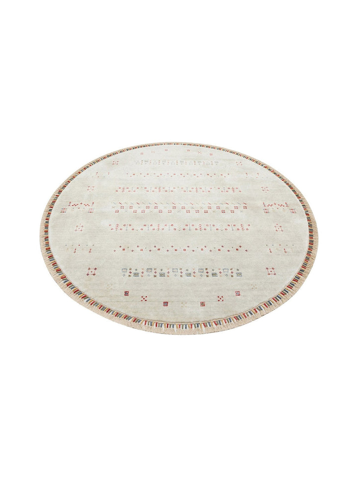 Oushak Carnaval 100% Natural Easy to Clean Handmade TENCEL™ Modern Uşak Carpet 06 BEIGE Q