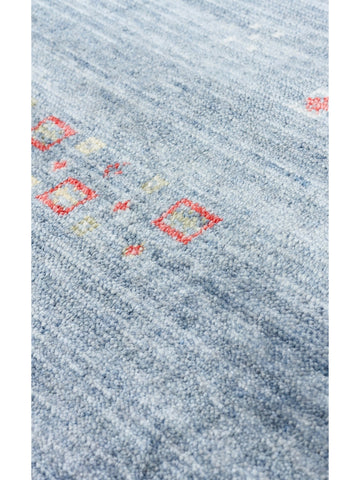 Oushak Carnaval %100 Natuurlijk Makkelijk Schoon Te Maken Met de Hand Gemaakt TENCEL™ Moderne Uşak Vloerkleed 06 BLAUW Q