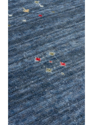 Oushak Carnaval %100 Natuurlijk Makkelijk Schoon Te Maken Met de Hand Gemaakt TENCEL™ Moderne Uşak Vloerkleed 06 BLAUW Q