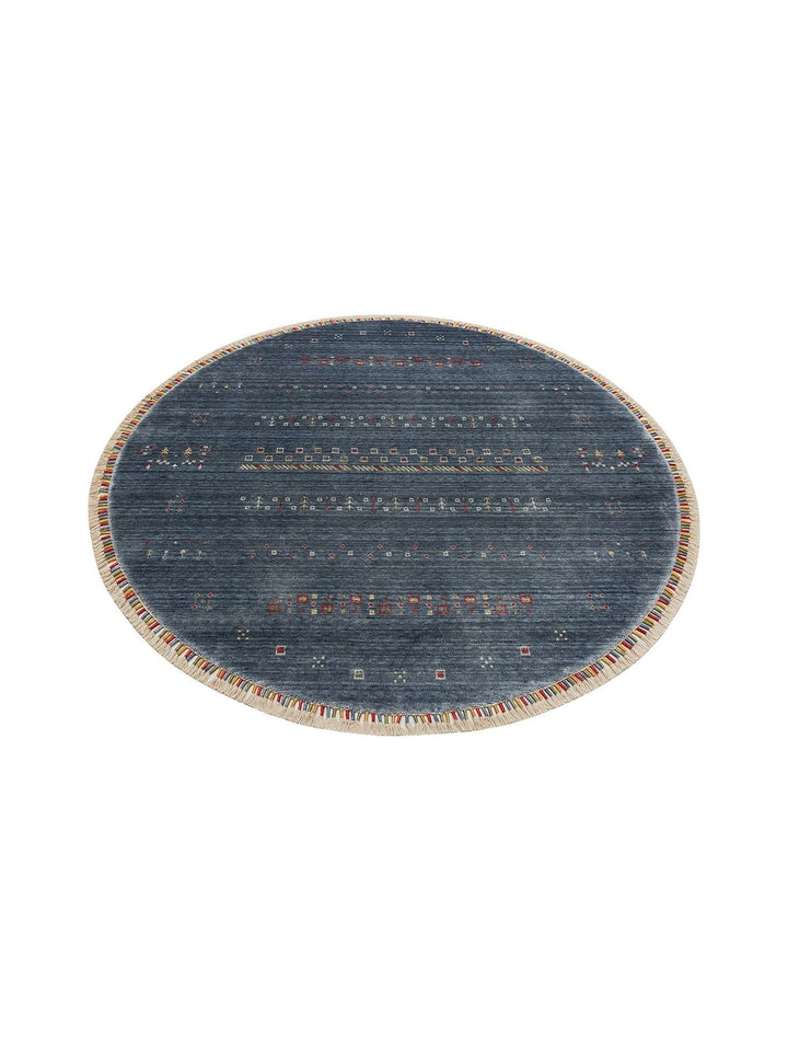 Oushak Carnaval 100% Natural Easy to Clean Handmade TENCEL™ Modern Uşak Carpet 06 BLUE Q