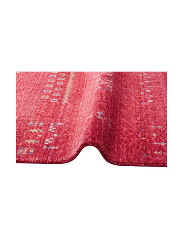Oushak Carnaval %100 Naturel Kolay Temizlenir El Emeğiyle Üretilen TENCEL™ Modern Uşak Halısı 06 RED
