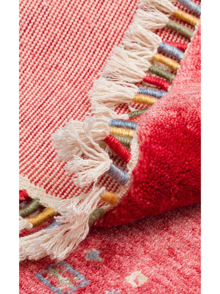 Oushak Carnaval 100% Natural Easy to Clean Handmade TENCEL™ Modern Uşak Carpet 06 RED Q