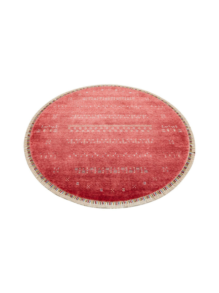 Oushak Carnaval 100% Natural Easy to Clean Handmade TENCEL™ Modern Uşak Carpet 06 RED Q