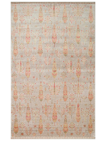 Oushak Carnaval %100 Naturel Kolay Temizlenir El Emeğiyle Üretilen TENCEL™ Modern Uşak Halısı 08 BEIGE AUTUMN
